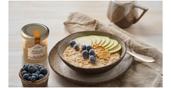 Recette de porridge au beurre de cacahuète de la Maison Francis Miot